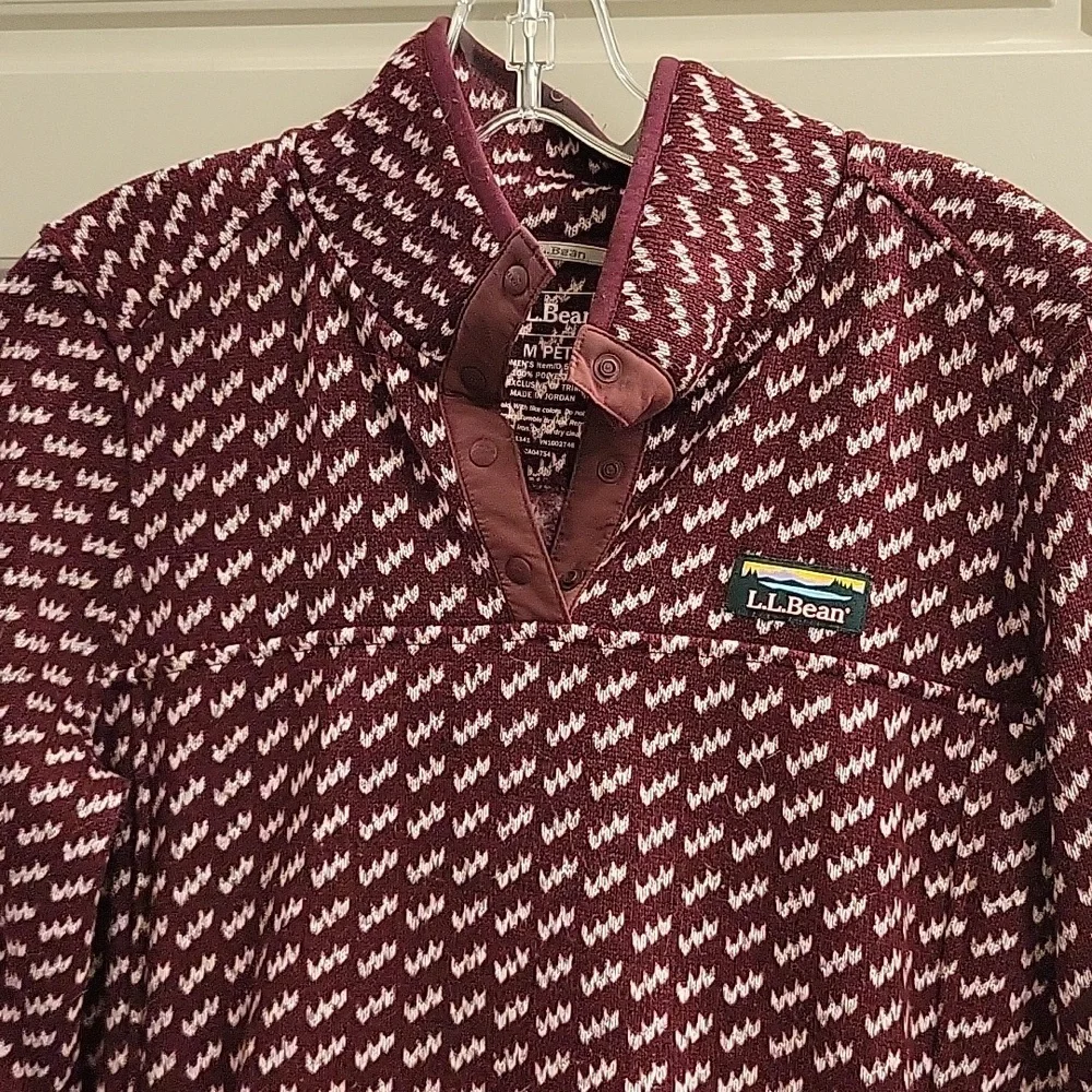 EUC - L.L. Bean Birdseye Fleece MED PETITE - Picture 2 of 6